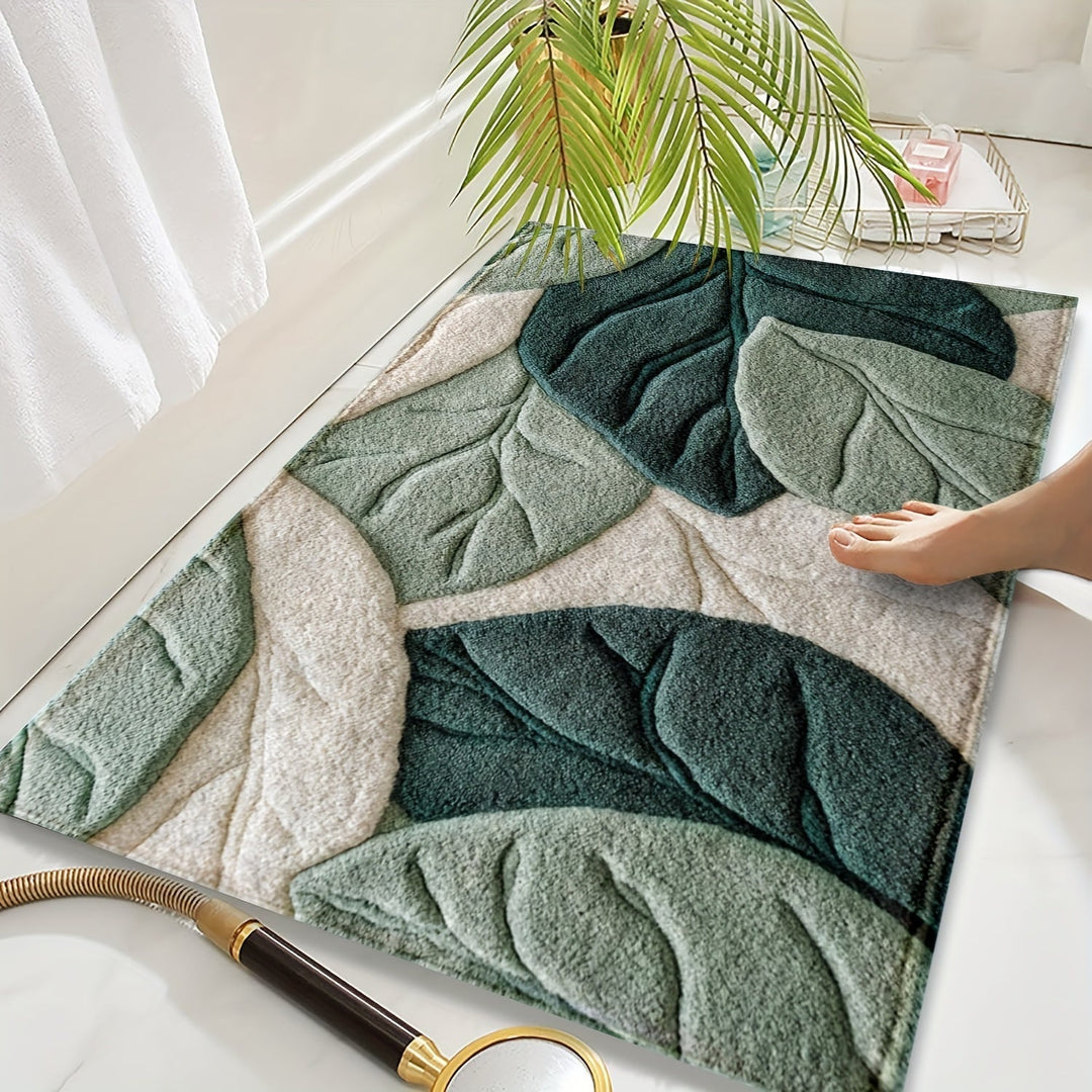 Leaf Bath Mat – Absorbent, Soft and Comfortable for the Bathroom