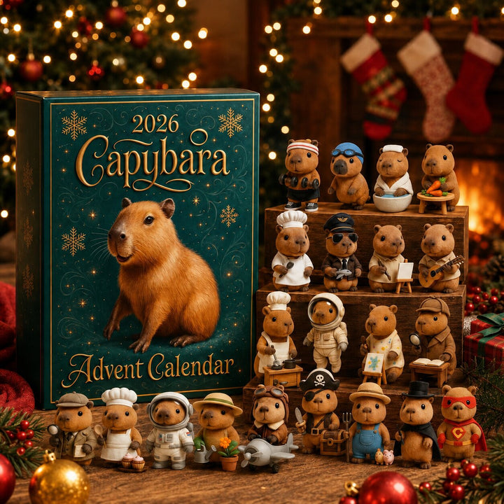 Capybara Advent Calendar 2026 with 24 Surprise Capybara Figures