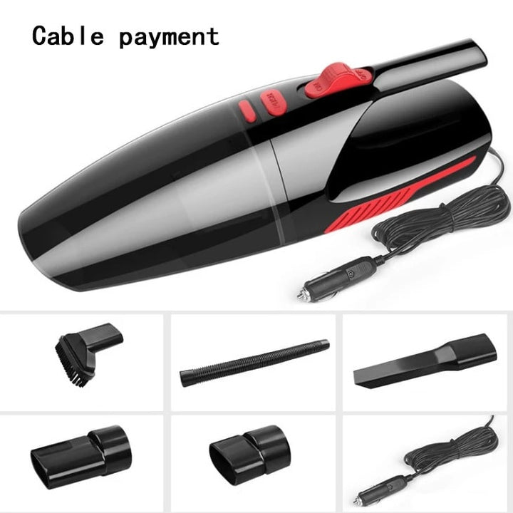 Car Vacuum Cleaner Wet Dry Hepa Handheld Portable with Crevice Tool and Extension Hose