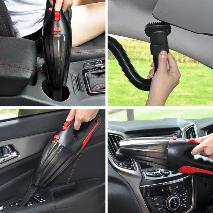 Car Vacuum Cleaner Wet Dry Hepa Handheld Portable with Crevice Tool and Extension Hose