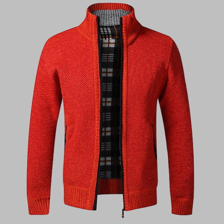 Stylish Zipper Knit Sweater for Men