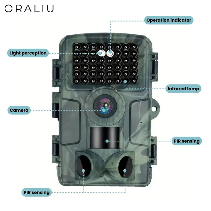 Cellular WIFI Trail Camera with Night Vision and Infrared LED for Wildlife Monitoring