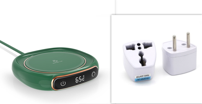 Coffee Mug and Cup Warmer Plate with Digital Temperature Display for Desk Tumbler