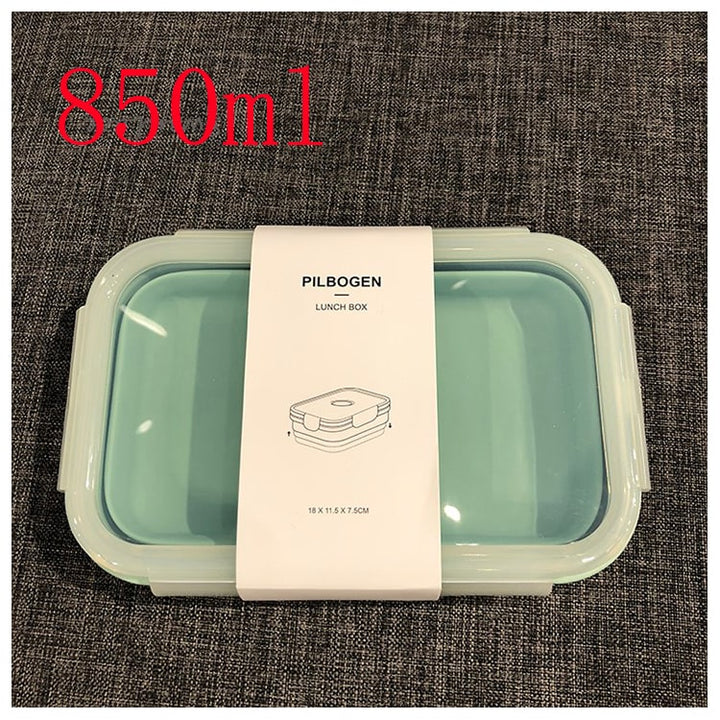 Collapsible Airtight Food Storage Containers with Silicone Lids and Lunch Prep Design