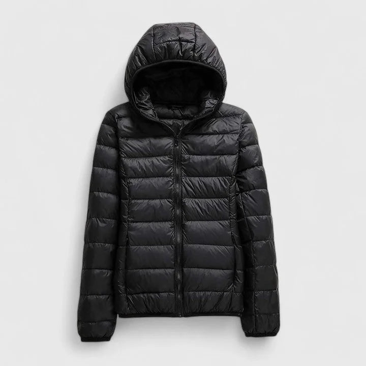 Packable Quilted Zip-Up Puffer Jacket