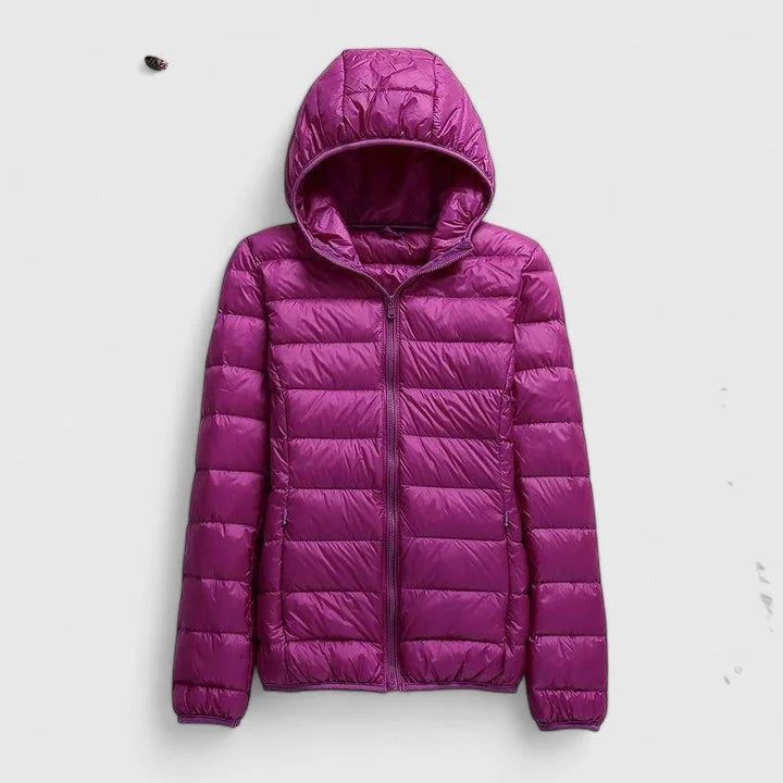 Packable Quilted Zip-Up Puffer Jacket
