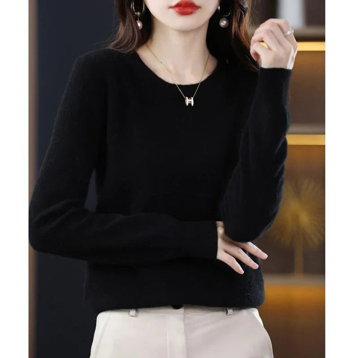 Crew Neck Cashmere Sweater for Women