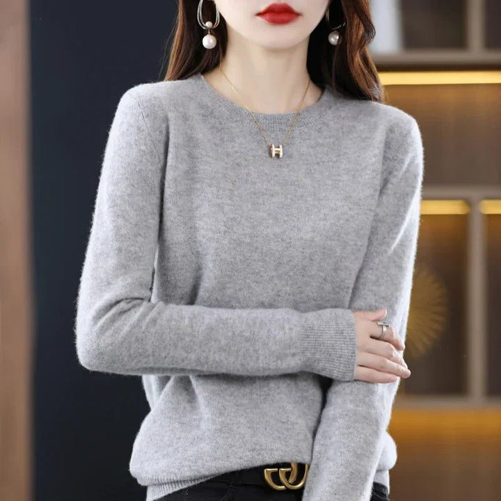 Crew Neck Cashmere Sweater for Women