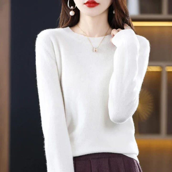 Crew Neck Cashmere Sweater for Women