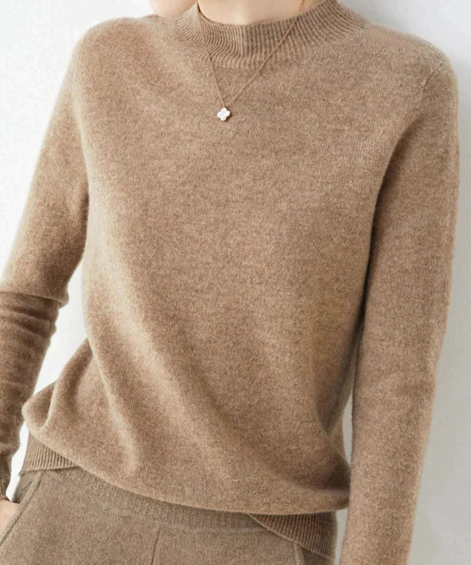 Cashmere Sweater with Crew Neck for Women
