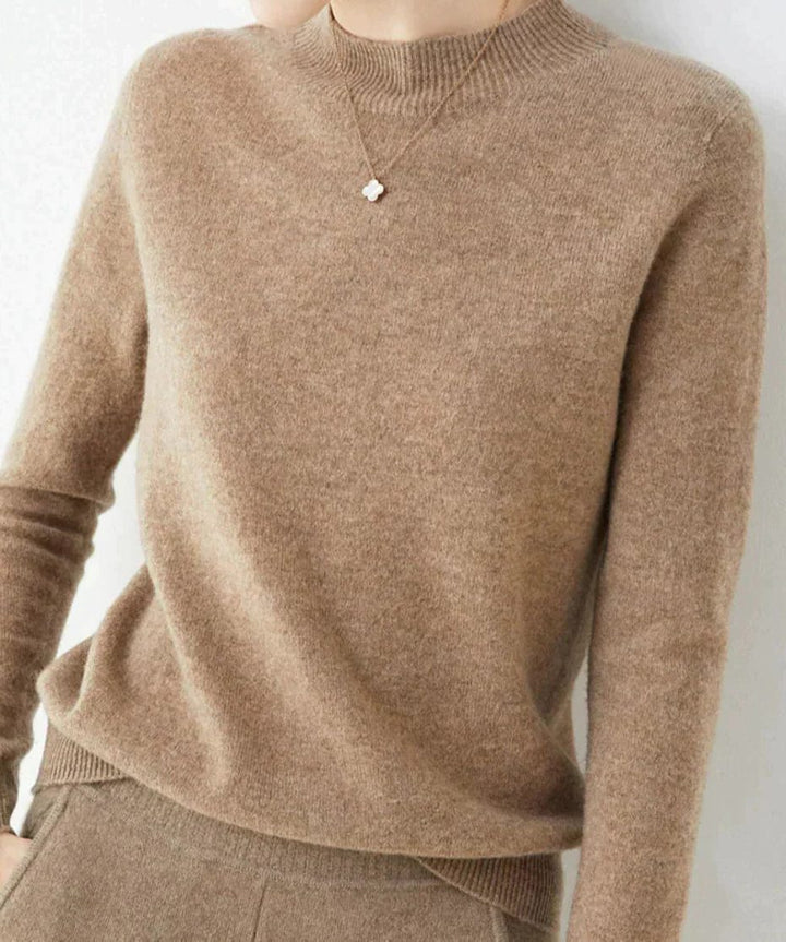 Cashmere Sweater with Crew Neck for Women