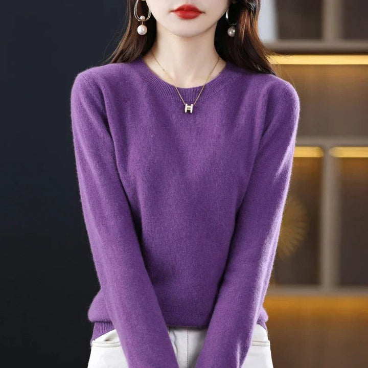 Crew Neck Cashmere Sweater for Women