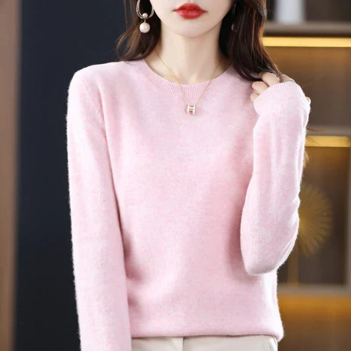 Crew Neck Cashmere Sweater for Women
