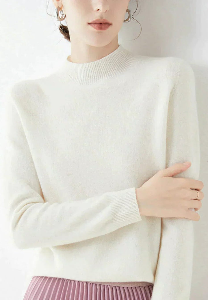 Cashmere Sweater with Crew Neck for Women