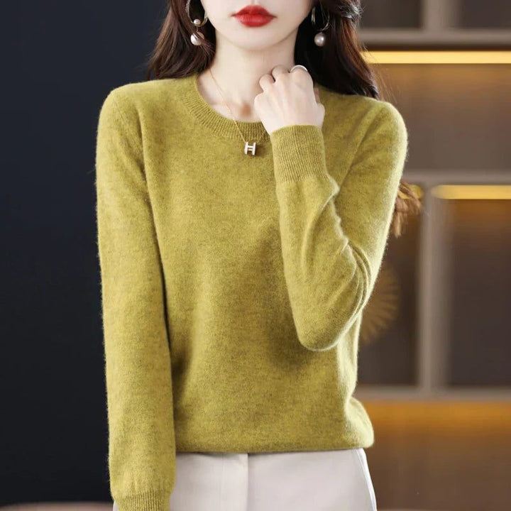 Crew Neck Cashmere Sweater for Women