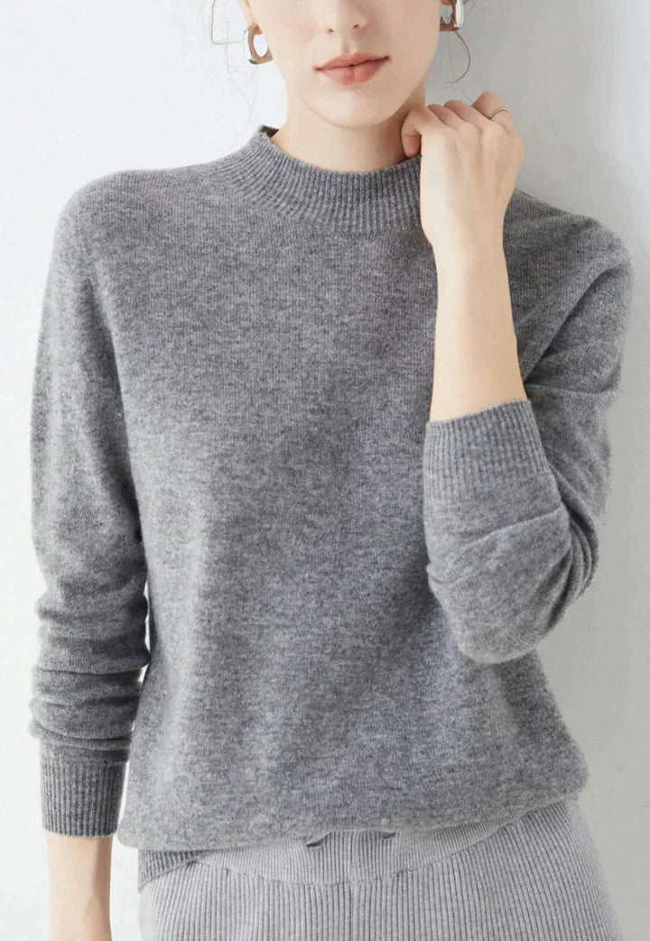 Cashmere Sweater with Crew Neck for Women