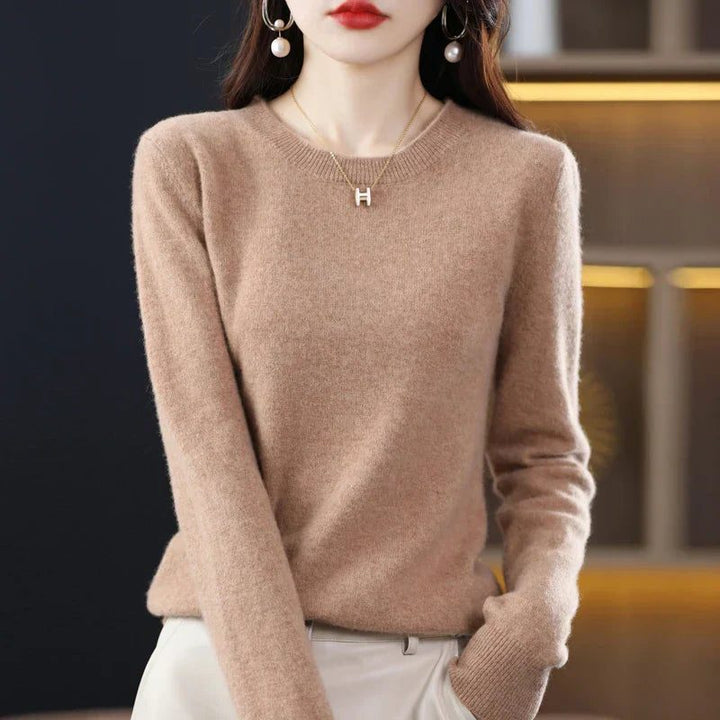 Crew Neck Cashmere Sweater for Women