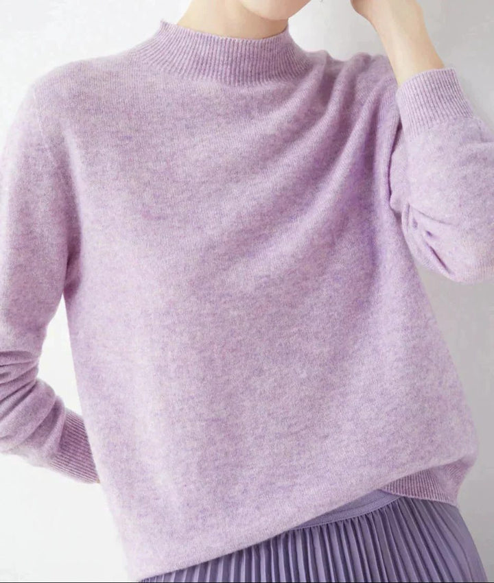 Cashmere Sweater with Crew Neck for Women