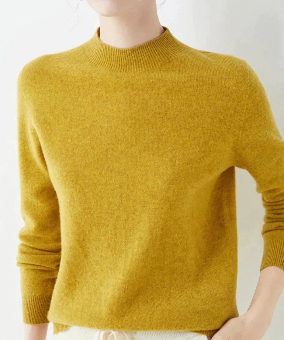 Cashmere Sweater with Crew Neck for Women
