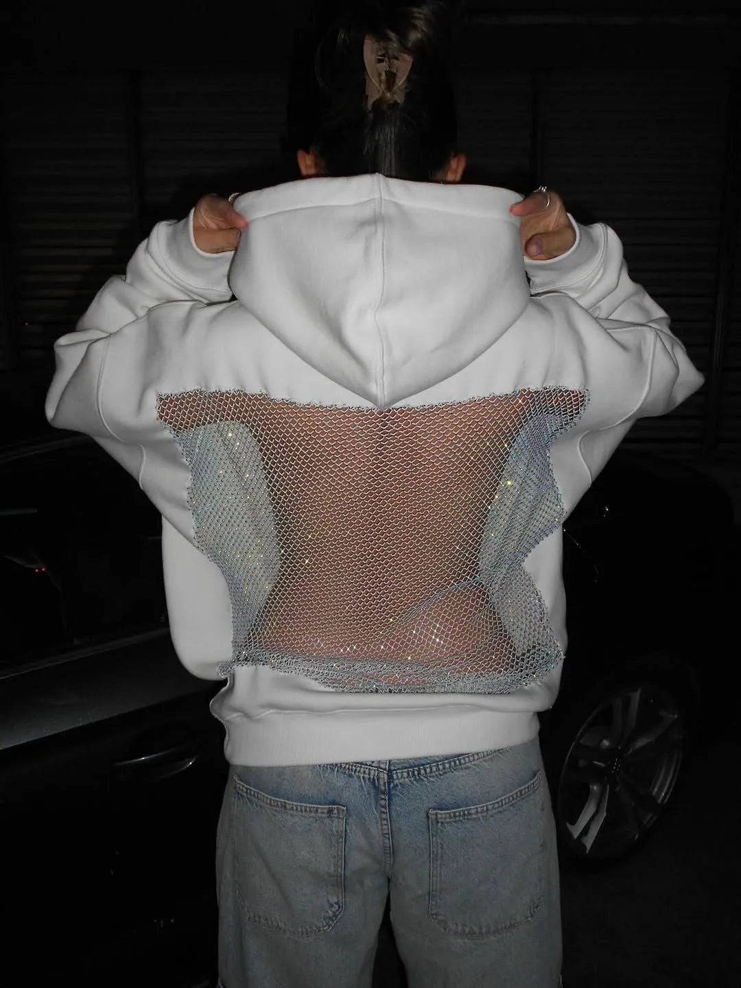 BackStageGlow | When the Lights Come On, This Hoodie Doesn't Just Shine, It Owns the Room