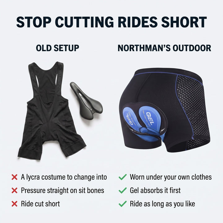 Padded cycling underwear – 5D gel padding – Unisex