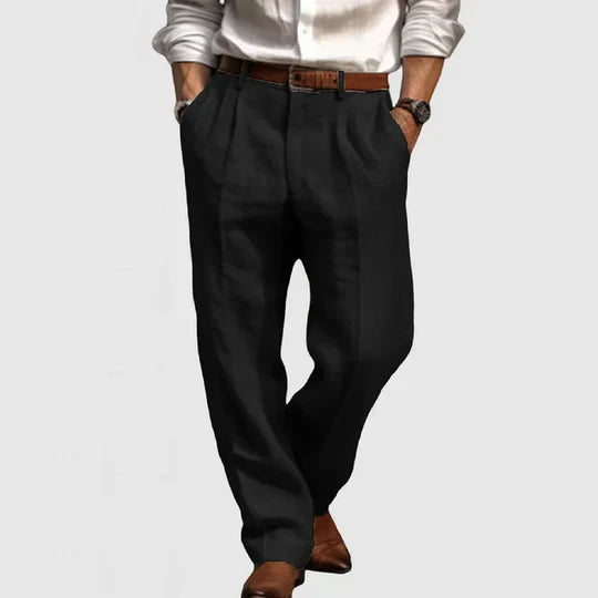 Men’s Cotton-Linen Casual Trousers – Relaxed Elegance for Everyday Comfort