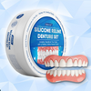 Dental Flipper Front Tooth Temporary Snap on Dentures with Silicone Reline Kit and Moldable Strips