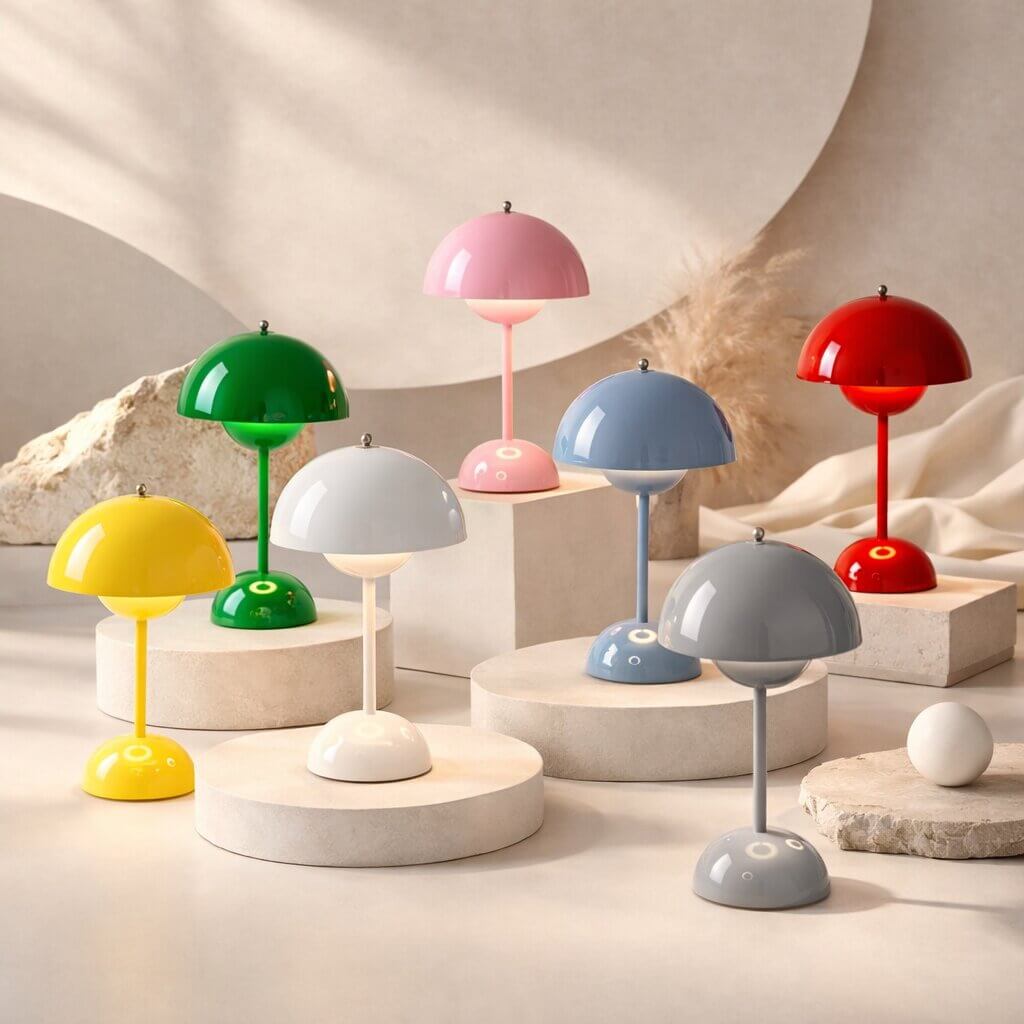 Designer Table Lamp | LED Table Lamp | Night Lamp | Dimmable and Cordless | Lumora
