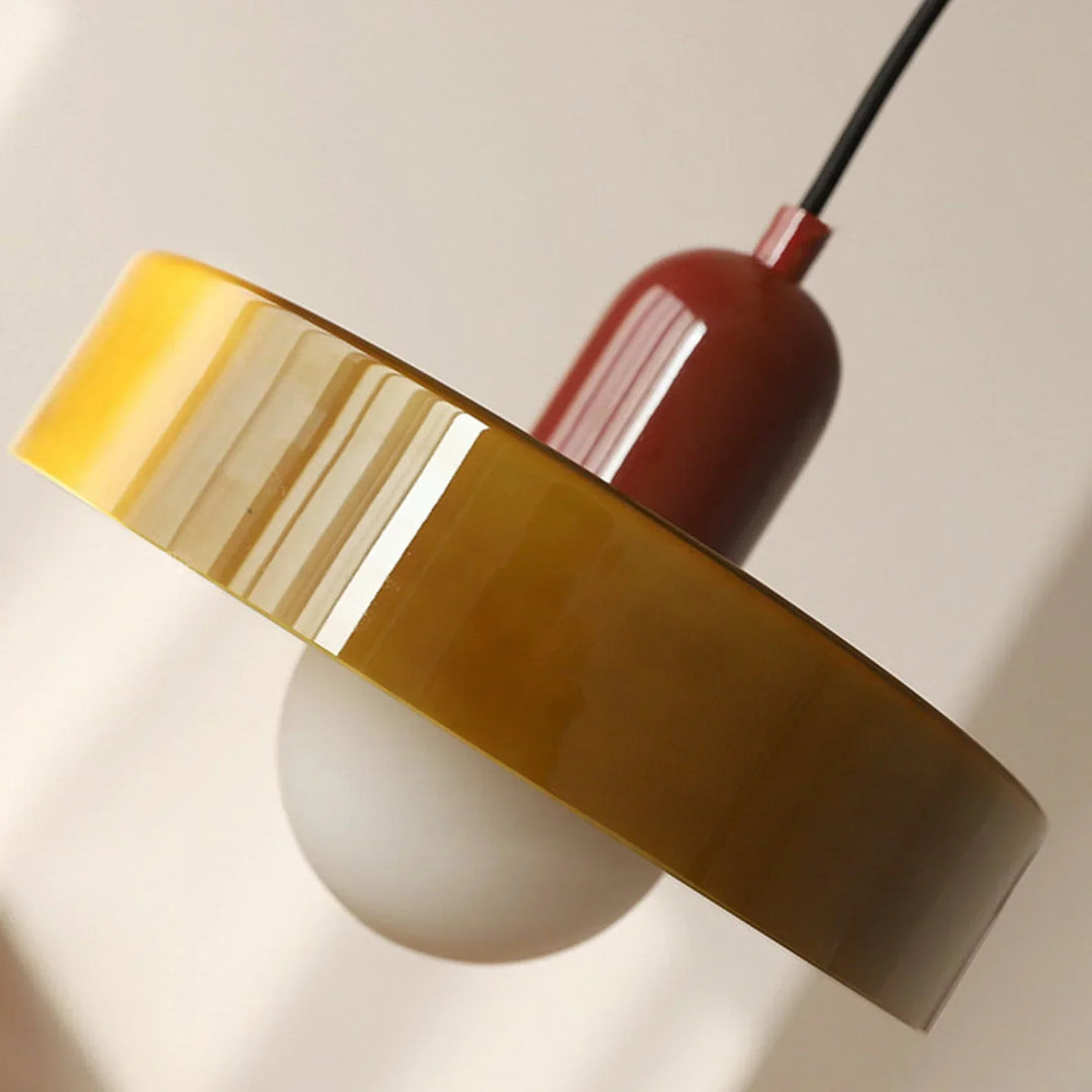 Bauhaus Stained Glass Pendant Light