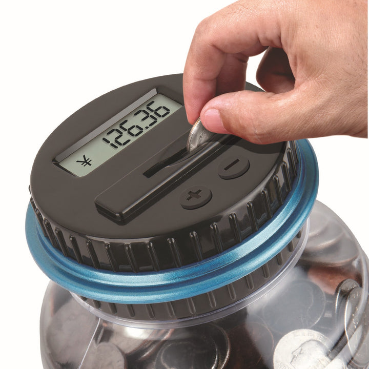 Digital Coin Counting Bank with Automatic Counter and Lcd Display for Atm