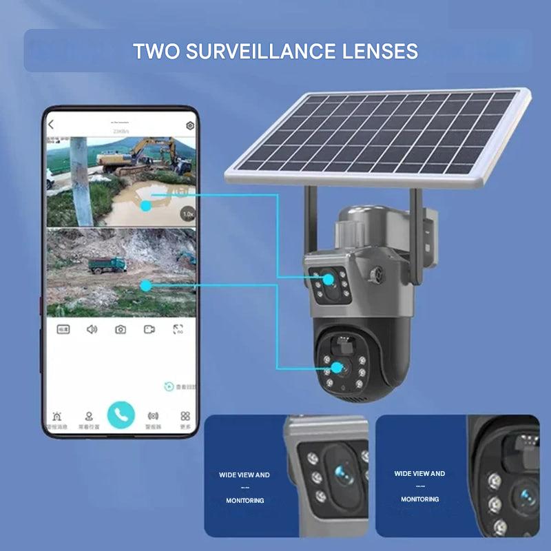 DualGuard 4K Wireless Security Camera with Solar Panel