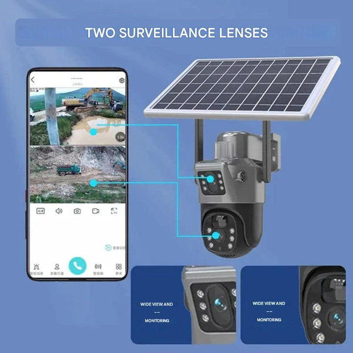 DualGuard 4K Wireless Security Camera with Solar Panel