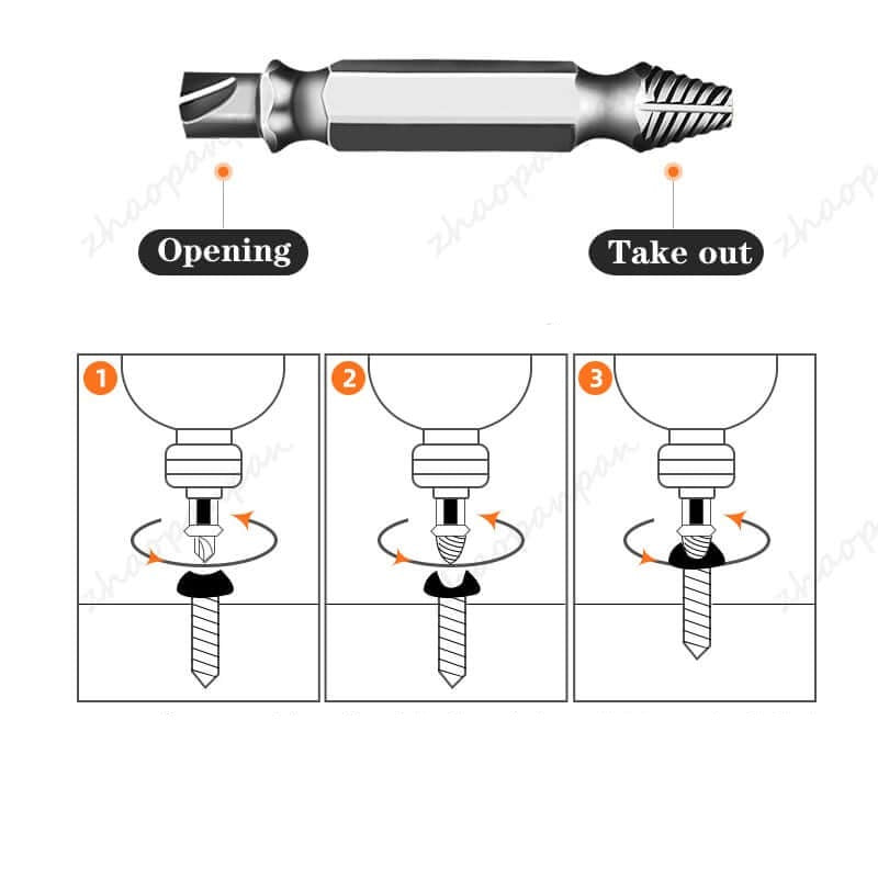 Damaged Screw Remover