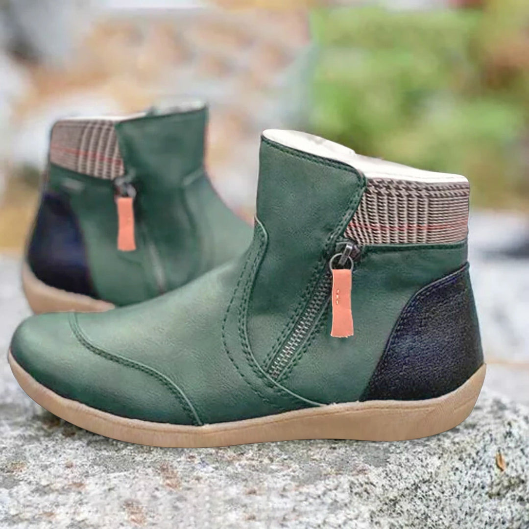 Waterproof Orthopedic Leather Boots with Non-Slip Sole