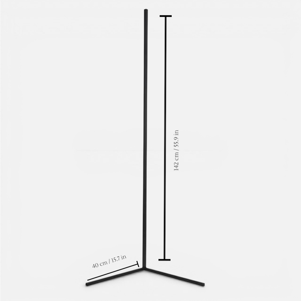 Dimmable LED Corner Floor Lamp with Remote Control