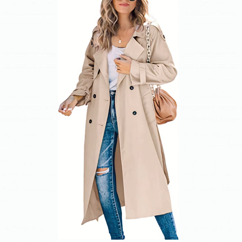 Women's Long Trench Coat Timeless & Functional
