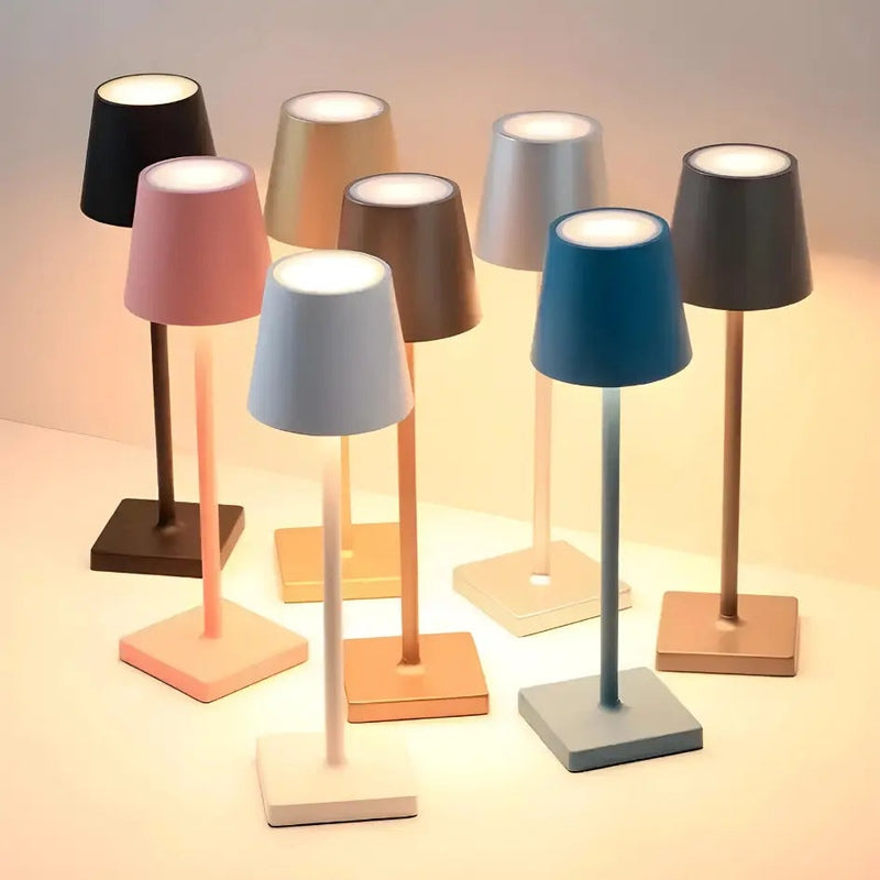 Rechargeable Wireless Table Lamp - Elegant LED for Indoor and Outdoor Use
