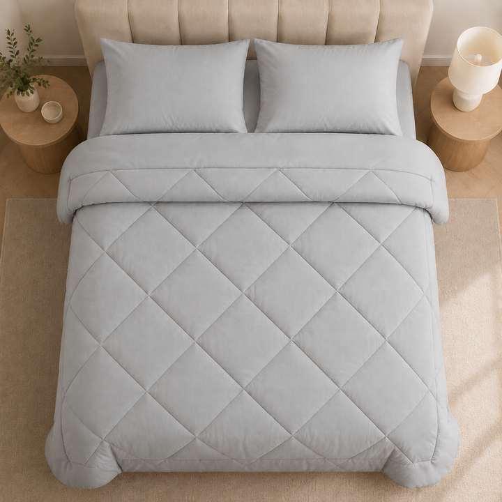 2-in-1 Quilted Duvet – No Duvet Cover Needed