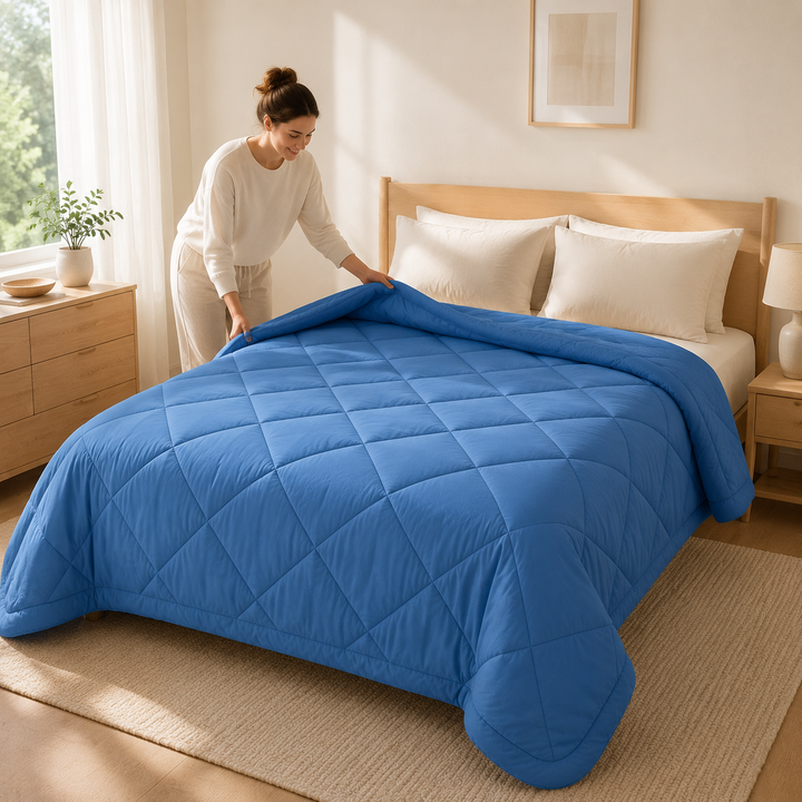 2-in-1 Quilted Duvet – No Duvet Cover Needed