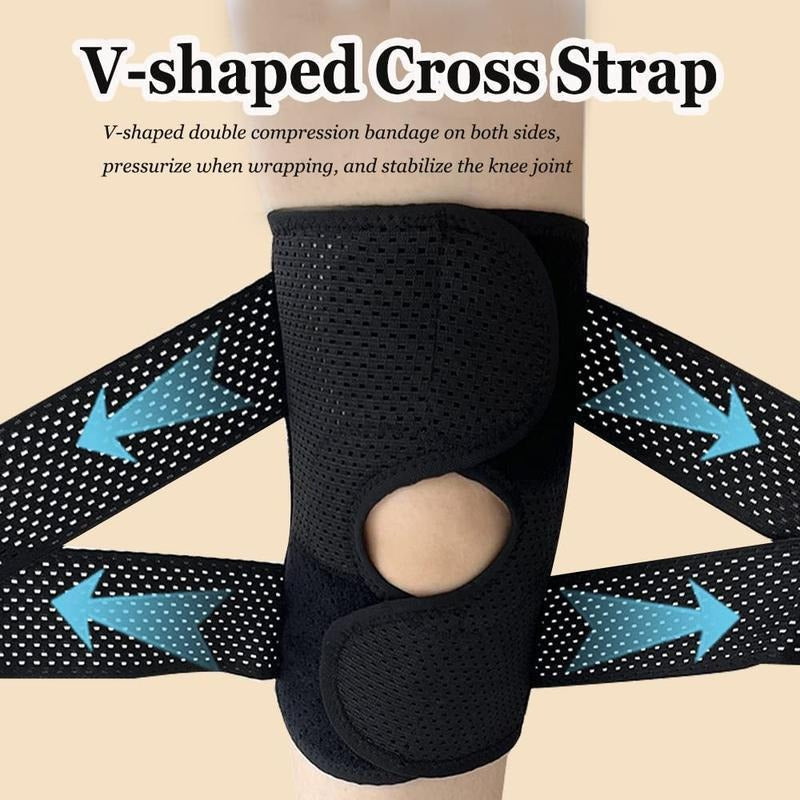 Knee Support with Adjustable Compression System