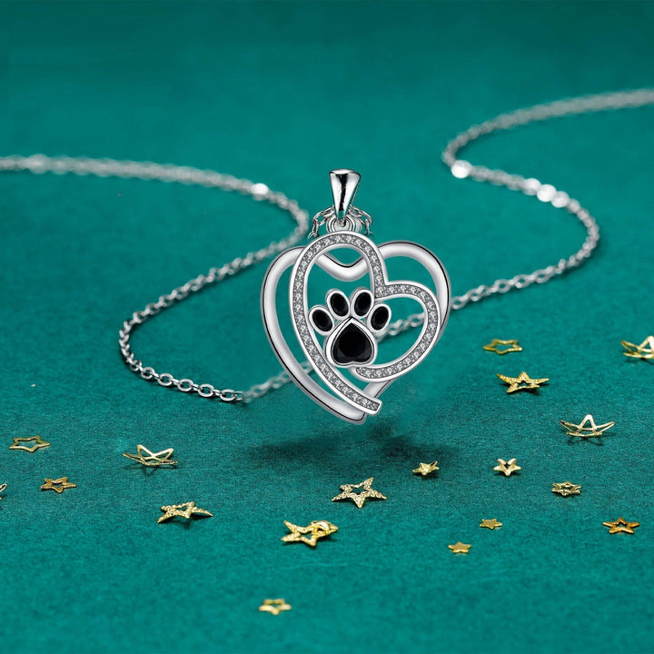 Cute Paw Print Collarbone Necklace