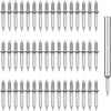 Double-Sided Decorative Nails with Sleeve Tool - Drill-Free, Hidden-Head Installation