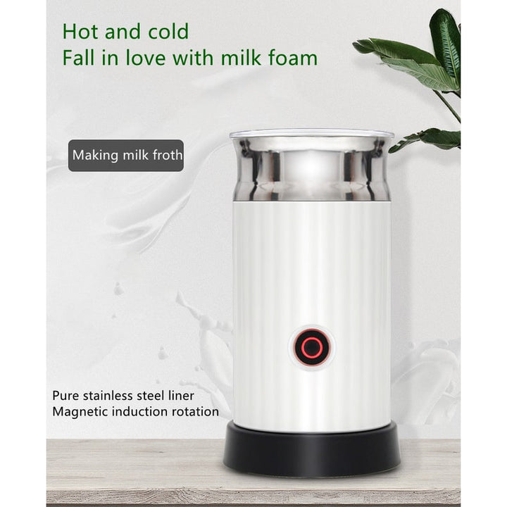 Electric Frothy Milk Frother and Heater with Automatic Magnetic Whisk 250ml Capacity