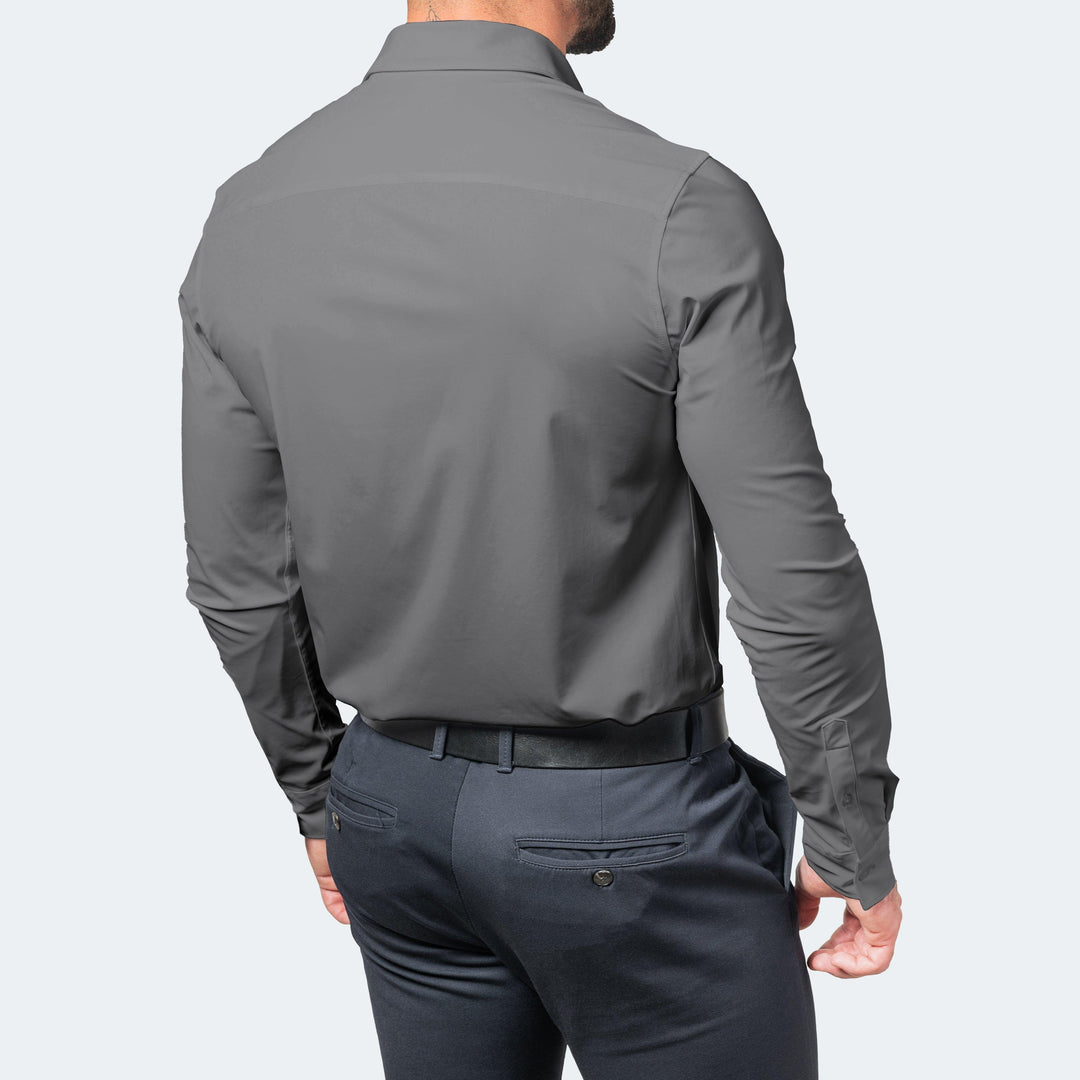 Men's Stretch Dress Shirt, Non-Iron, for Work and Casual Wear