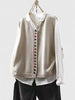 Multi-Colored Knit Button-Front Cardigan