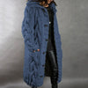 Cozy Cable-Knit Coat with Hood