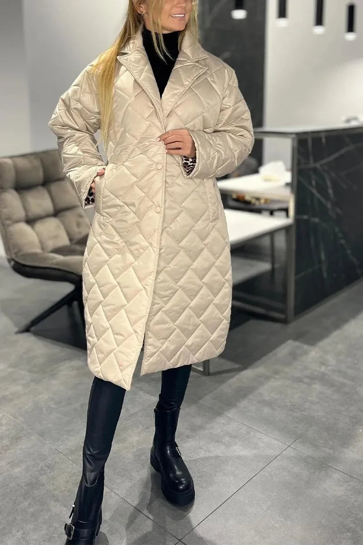 Elegant Reversible Quilted Coat