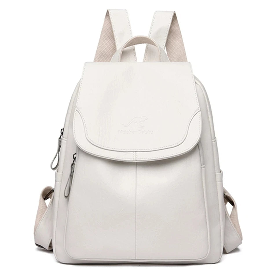 Leather Backpack for Women - Vegan Leather - Practical & Stylish