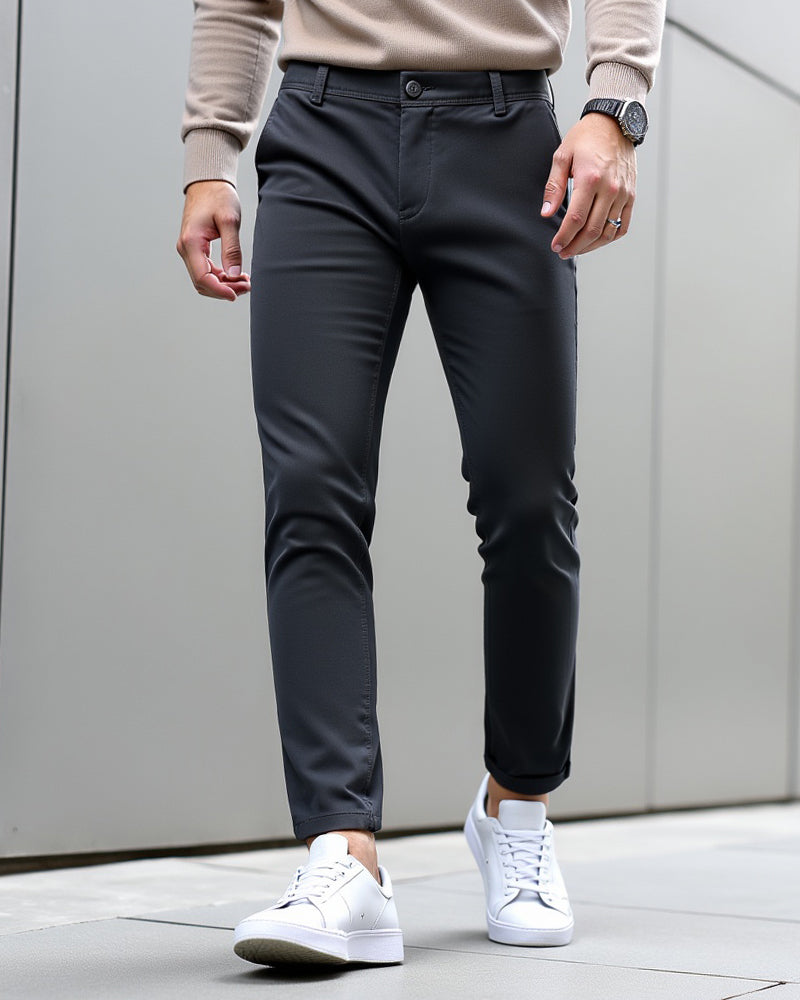 Men's slim-fit chinos for everyday and the office