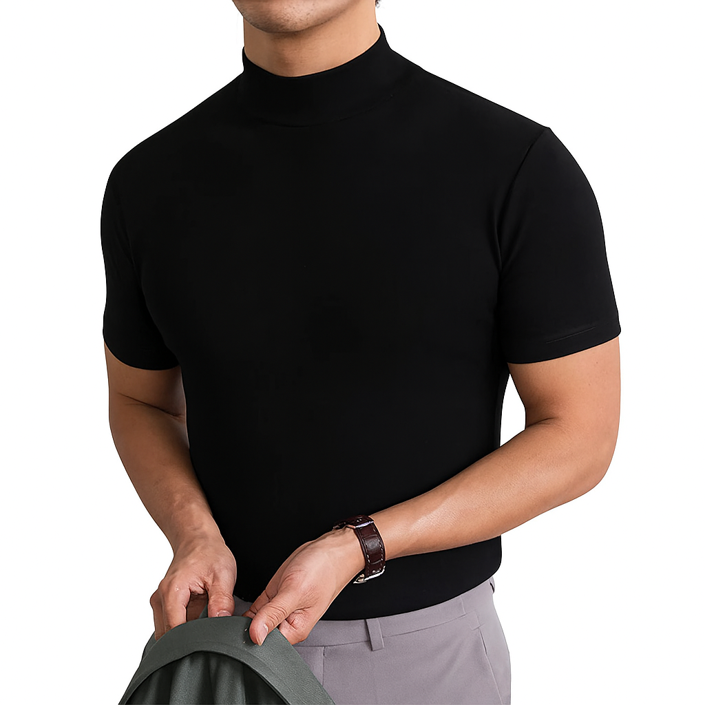 Breathable Men’s Turtleneck Shirt